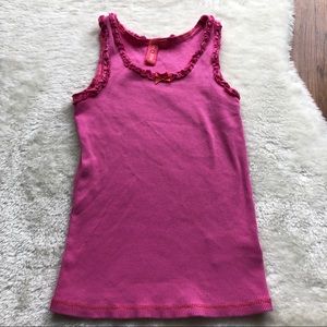 Girls pink tank top size 7-8